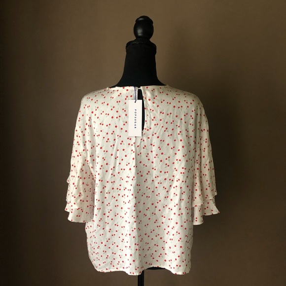 Popsugar Blouse With flutter Layered Sleev… - Picture 4 of 4